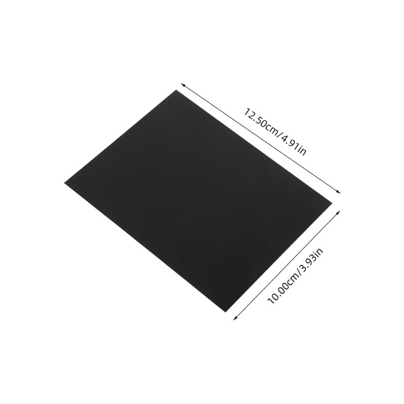 Cabilock 5pcs Black Anodized Aluminum Engraving Plates Mirror Finish Sublimation Blanks - Image 2